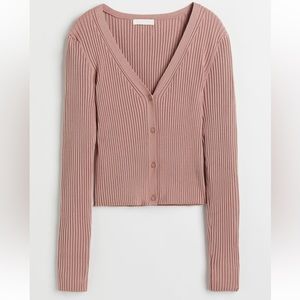 NWOT - Rib Knit Cardigan Top